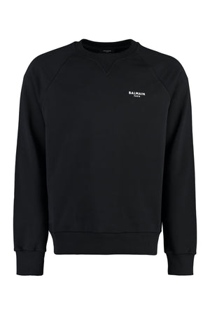 Cotton crew-neck sweatshirt-0